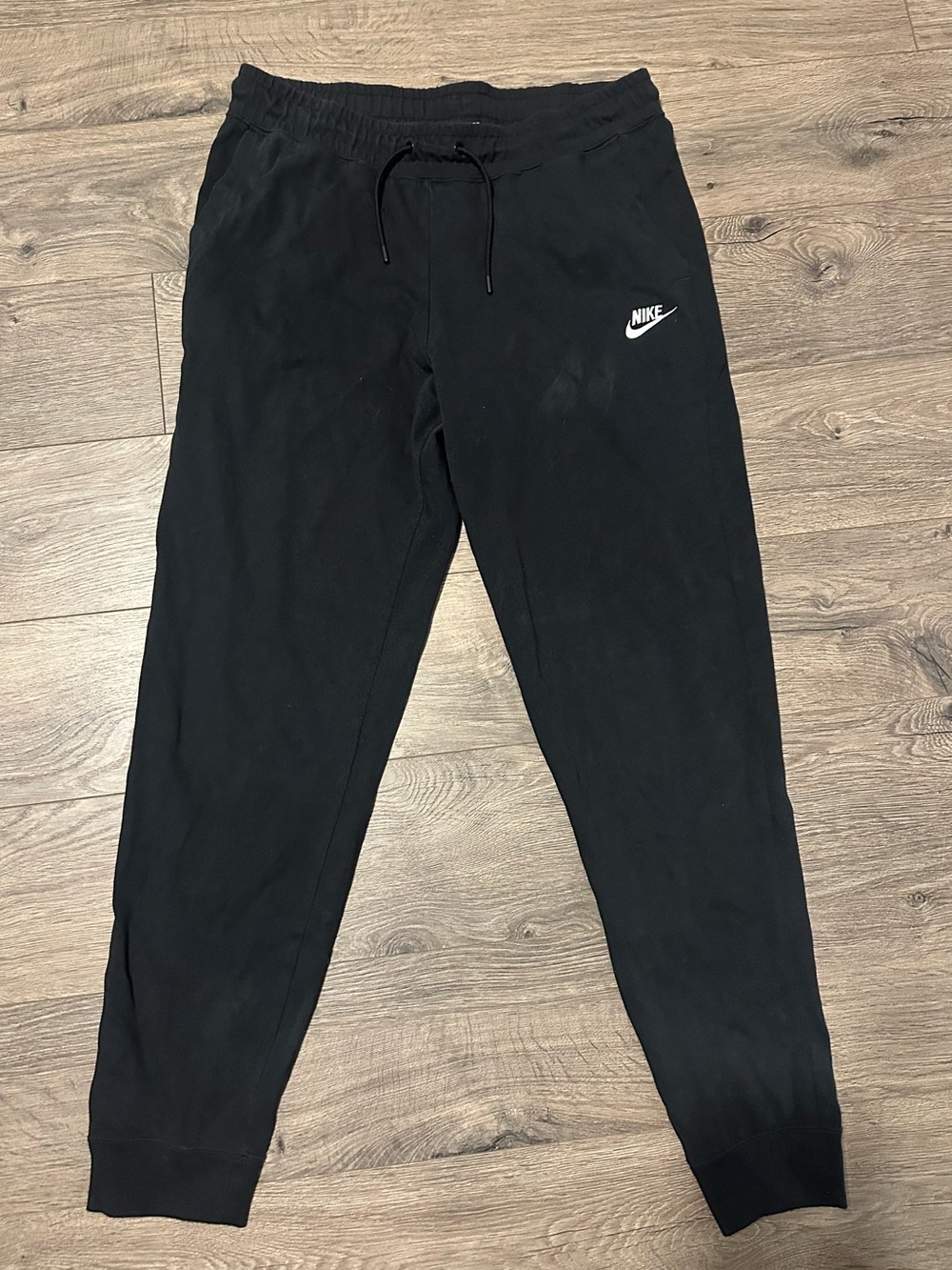 Nike Black Womens Joggers with White Swoosh